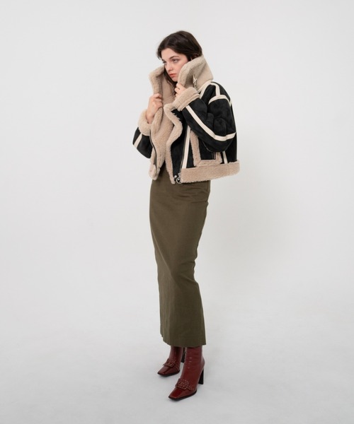 Seam Tape Short Mouton Coat（ムートンコート）｜JUEMI（ジュエミ）の