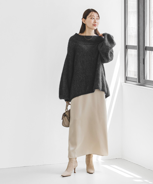 Noble（ノーブル）の「ファーニットオフショルプルオーバー（ニット