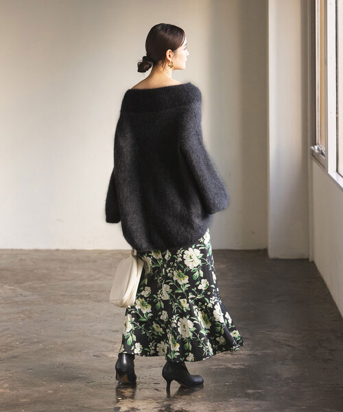 Noble（ノーブル）の「ファーニットオフショルプルオーバー（ニット