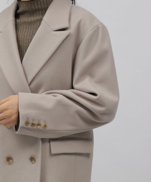 LAKOLE（ラコレ）の「ウーリーテックダブルテーラーコート / 281717