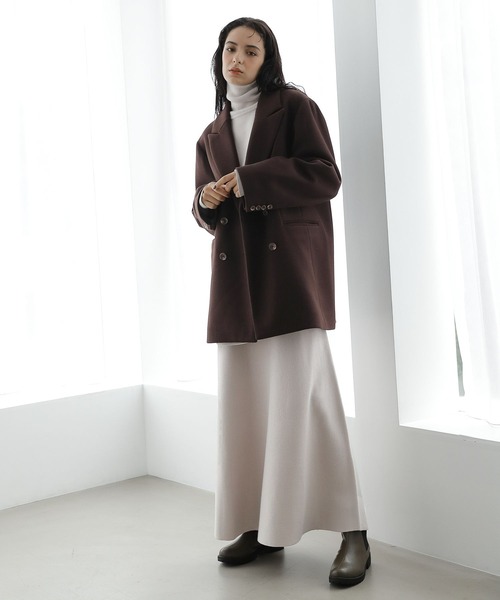 LAKOLE（ラコレ）の「ウーリーテックダブルテーラーコート / 281717