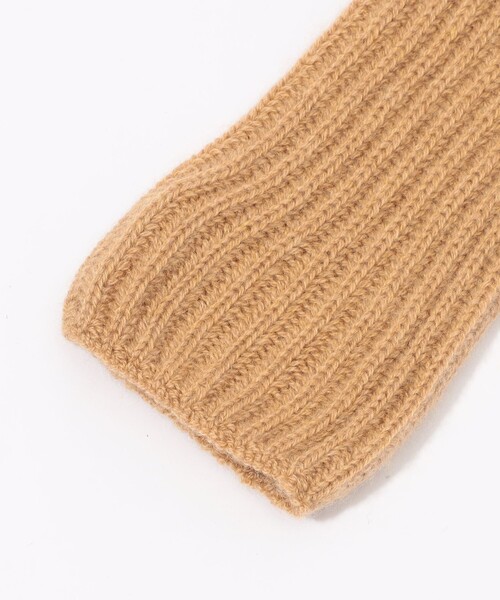 Johnstons of Elgin rib rist カシミヤ フィンガーレスグローブ（手袋