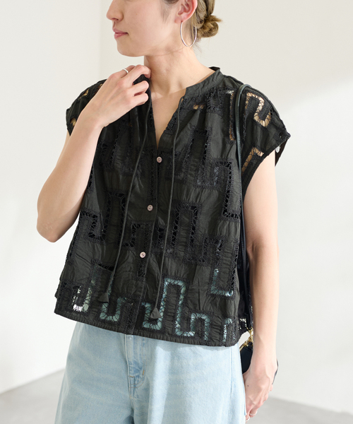 FRAMeWORK（フレームワーク）の「カットワークレースブラウス（シャツ