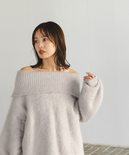 Noble（ノーブル）の「【NOBLE×L'AUBE BLANC】FOX/カシミヤオフ