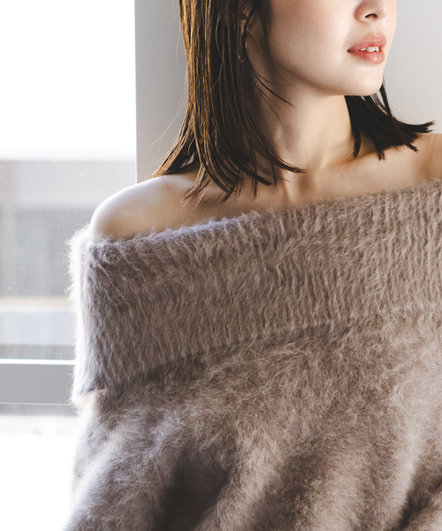 Noble（ノーブル）の「【NOBLE×L'AUBE BLANC】FOX/カシミヤオフ