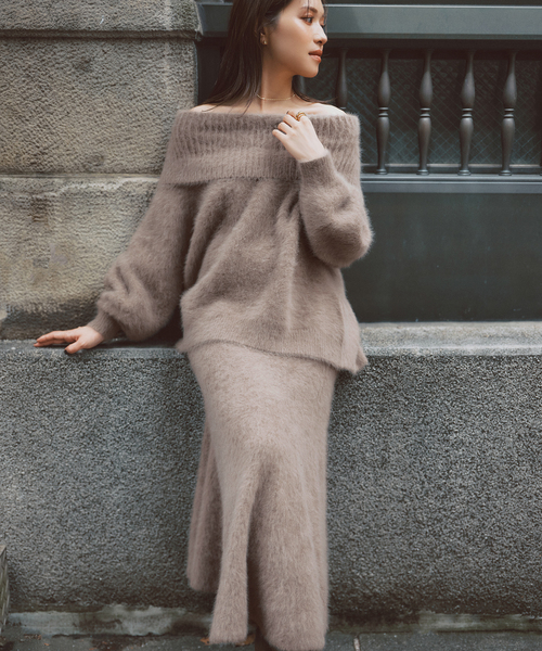 Noble（ノーブル）の「【NOBLE×L'AUBE BLANC】FOX/カシミヤオフ