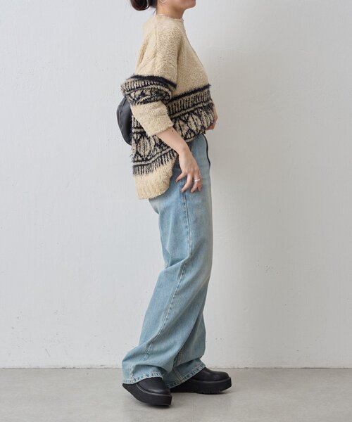 ビッグフェアアイル柄プルオーバー（ニット/セーター）｜BEARDSLEY