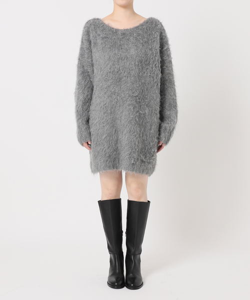 Noble（ノーブル）の「シャギーニットミニワンピース（ワンピース