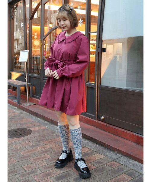 merry jenny（メリージェニー）の「フリルリボンミニワンピース