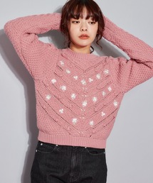 mysty woman｜ミスティ ウーマンのニット/セーター（ピンク/桃色系