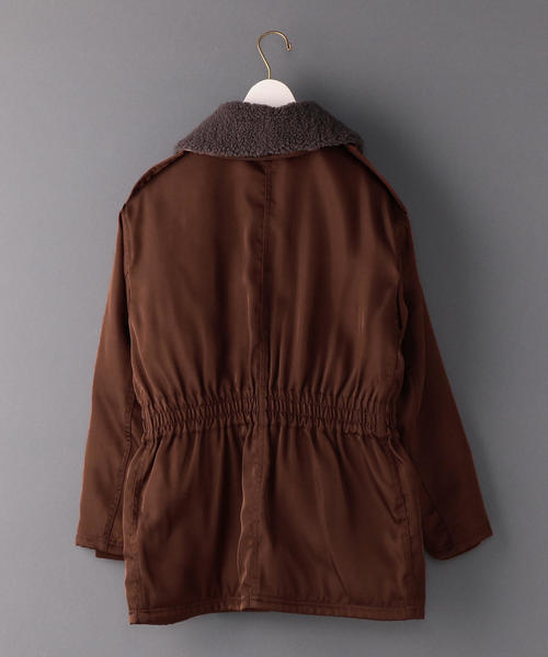 6（ロク）の「＜6(ROKU)＞BOA COLLAR ZIP COAT/コート（ミリタリー