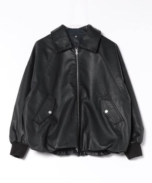 セール】【MAISON BREEZE reveur】synthetic leather jacket blouson