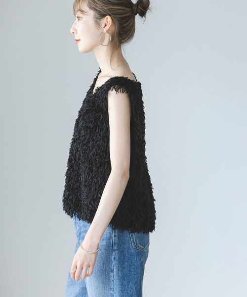 Noble（ノーブル）の「フェザーヤーンタンクトッププルオーバー