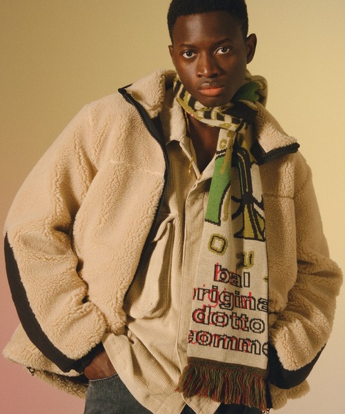 BAL（バル）の「【2022秋冬】JACQUARD KNIT SOCCER SCARF（マフラー