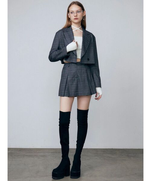 セール】スクエアフィットロングブーツ（ブーツ）｜EMODA（エモダ）の