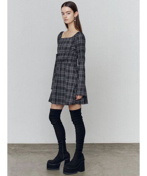 セール】スクエアフィットロングブーツ（ブーツ）｜EMODA（エモダ）の