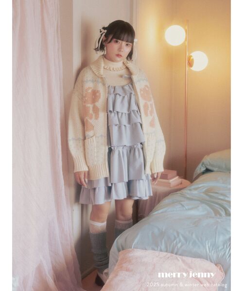 ホイップクリームミニワンピース（ワンピース）｜merry jenny（メリー