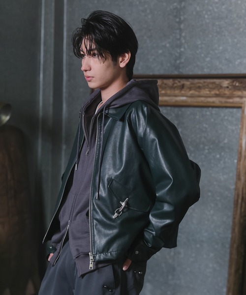 Fireman Hook Leather Jacket / ファイヤーマンフックレザージャケット
