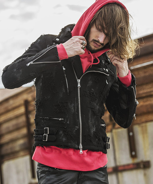 NO ID.（ノーアイディ）の「mj5957-NO ID.BLACK×RESURRECTIONウール