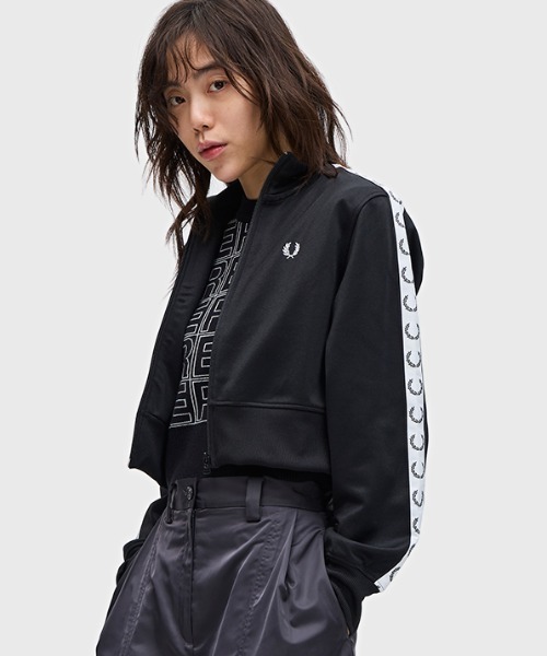 FRED PERRY（フレッドペリー）の「Cropped Taped Track Jacket