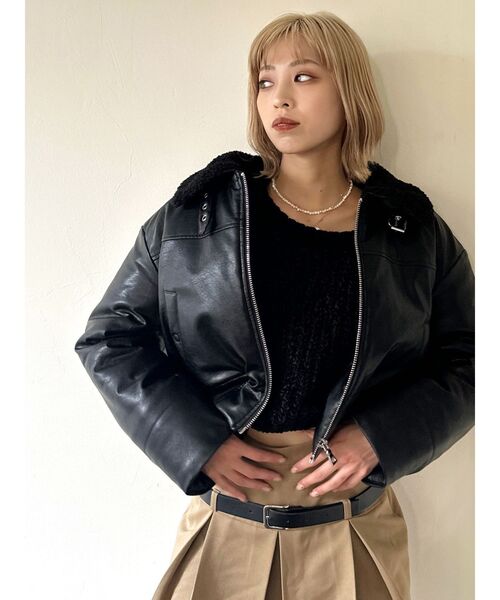 EMODA（エモダ）の「ショートボアブルゾン（ブルゾン）」 - WEAR