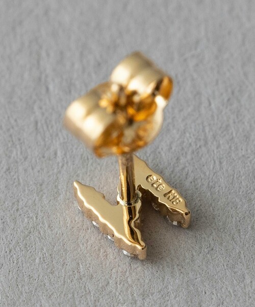 ete（エテ）の「○[レタード] K18YG ダイヤモンド ピアス（ピアス