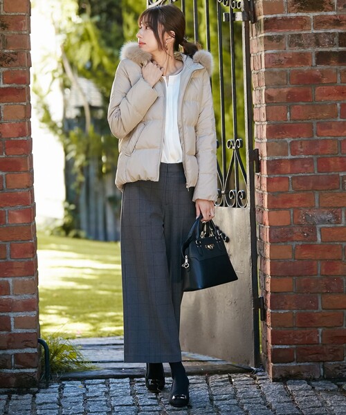 ANY SIS（エニィスィス）の「【撥水加工】2WAYピーチショート ダウン