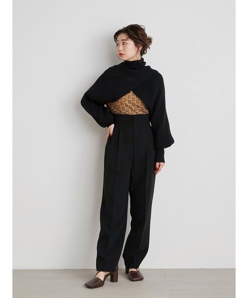 LILY BROWN（リリーブラウン）の「ハイウエストタックパンツ（その他