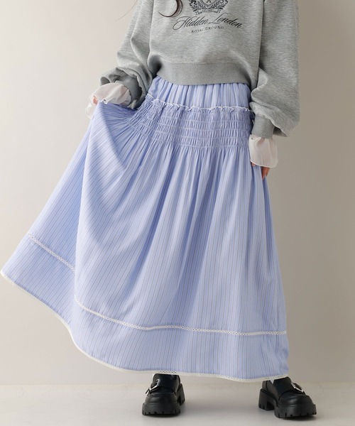 セール】ストライプシャーリングスカート（スカート）｜RAGEBLUE