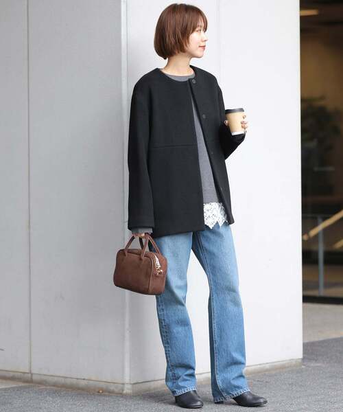 セール】《追加》スーパーファインビーバークルーネックコート（ノー