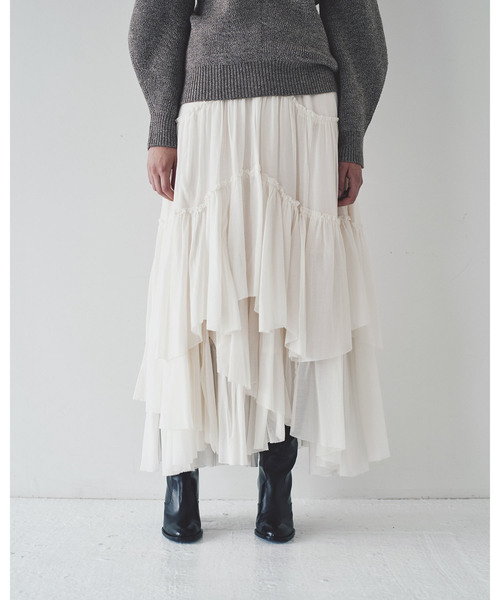 CASA FLINE（カーサフライン）の「コットンティアードスカート