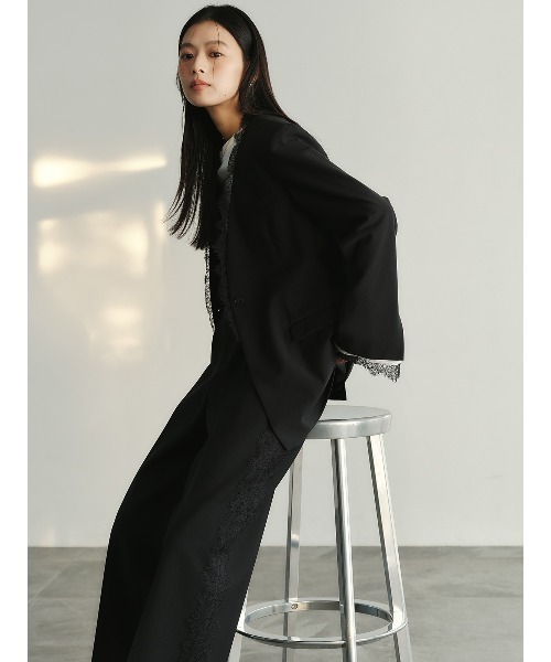 レーストリムタックパンツ（その他パンツ）｜anuans（アニュアンス）の