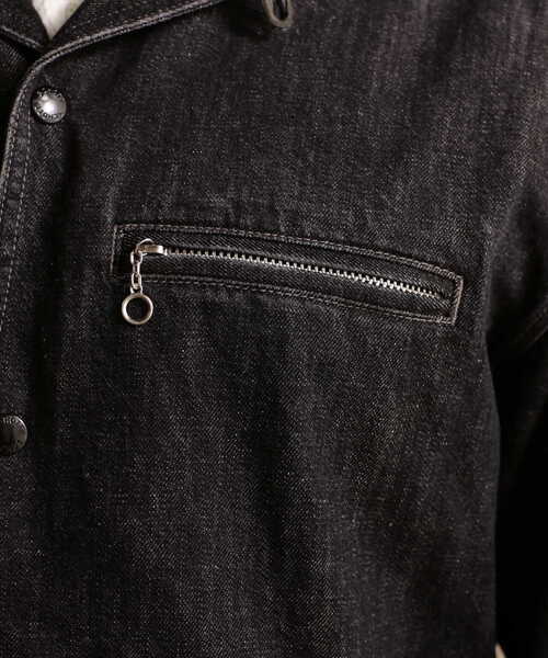 schott（ショット）の「Schott/ショット/NEP BLACK DENIM WORK JACKET