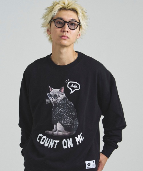 JE-Yeah.DOG&CAT.Nikukyu-クルースウェット（スウェット）｜JACKROSE