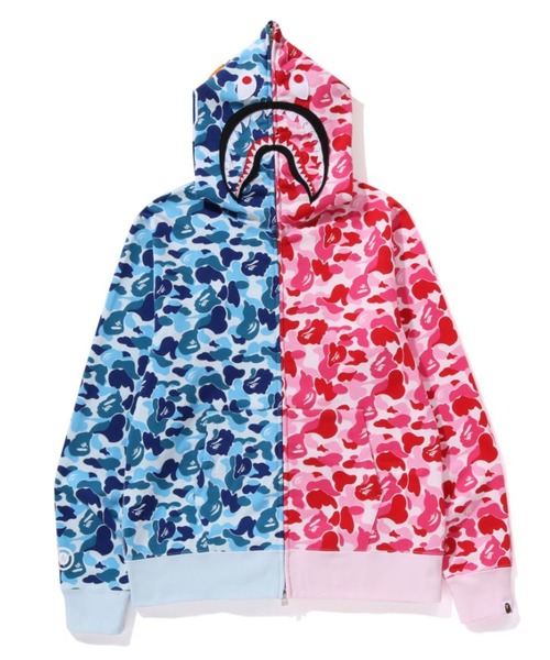 ABC CAMO CRAZY SHARK FULL ZIP HOODIE（パーカー）｜A BATHING APE