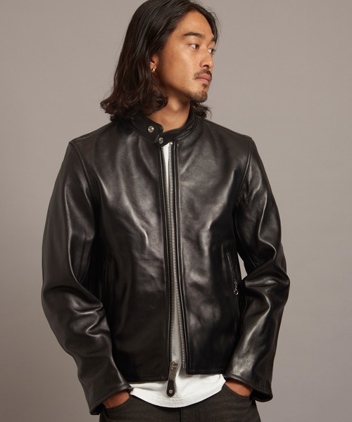 SCHOTT-70S SINGLE RIDERS JACKET-2/ショット シープレザー シングル