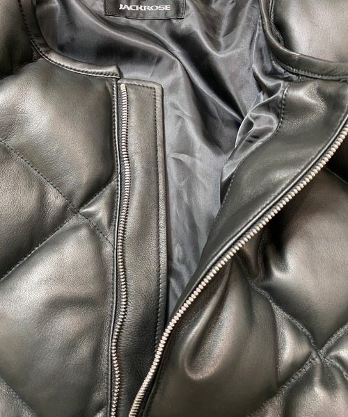 セール】JE LAMB NAKED NO COLLAR KILT DOWN JKT/ラムレザー ノー