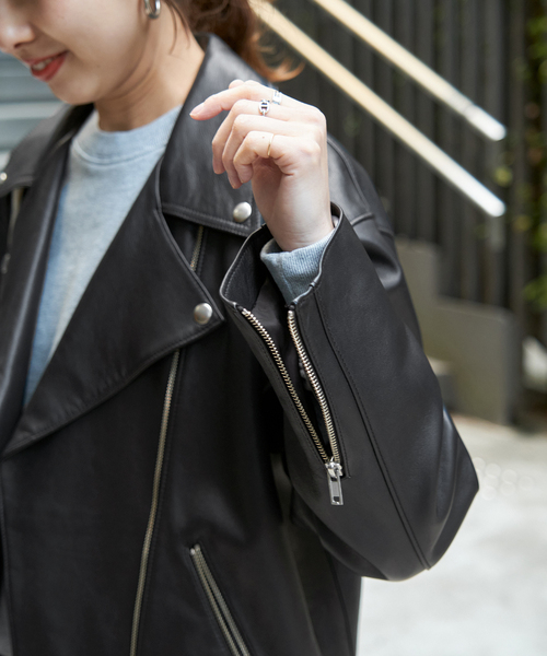 Spick & Span（スピックアンドスパン）の「レザーライダースジャケット