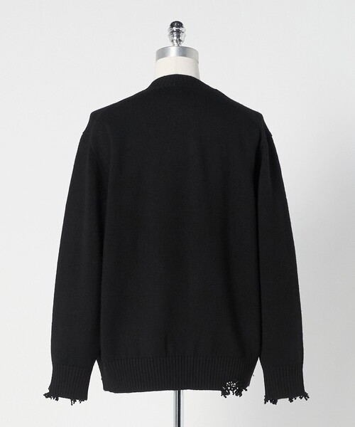 LOEFF＞5ゲージ ダメージ ニット プルオーバー UNISEX（ニット