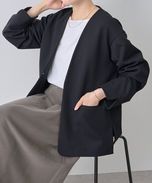 ノーカラージャケット（ノーカラージャケット）｜LIVETART