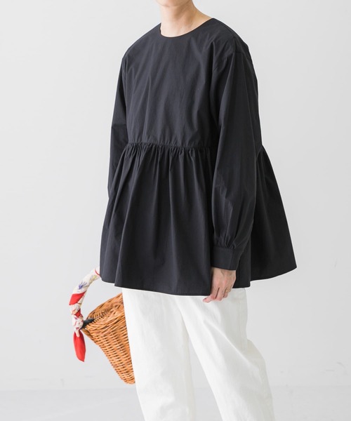 かぐれ（カグレ）の「ウエストギャザーブラウス（Tシャツ/カットソー