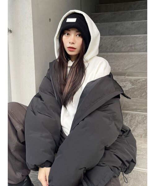 EVRIS（エヴリス）の「ボリュームギャザーダウン【ダウン60% フェザー