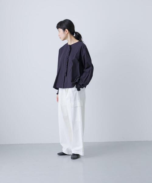 かぐれ（カグレ）の「ワッシャーフリルブラウス（シャツ/ブラウス