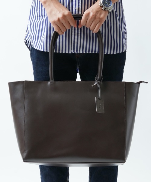 セール】本革 カウレザー 大容量 シンプル トートバッグ（トートバッグ