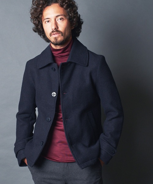 Magine（マージン）の「WOOL MELTON SINGLE P-COAT:ウールメルトン