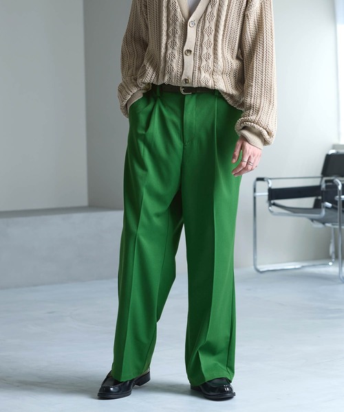 TRストレッチスーツ地 ストレート 1タック センタープレスイージー