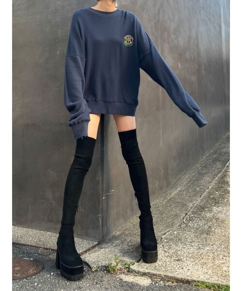 EMODA（エモダ）の「スクエアタンクロングブーツ（ブーツ）」 - WEAR