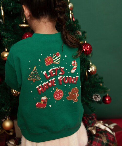 セール】【ジュニア対応】クリスマストレーナー（スウェット）｜BREEZE