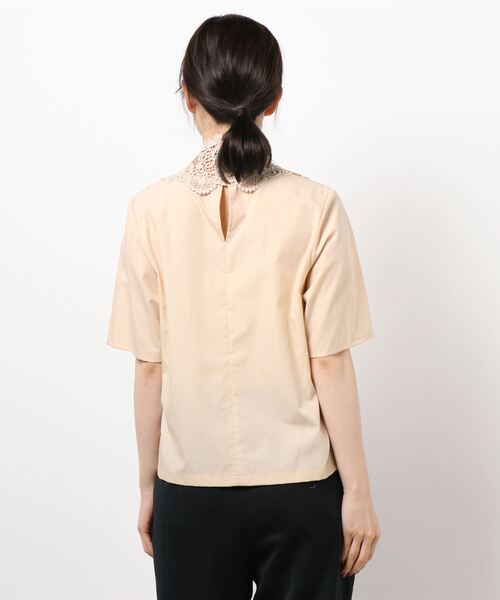 Ameri（アメリ）の「MEDI LACE NECK BLOUSE（シャツ/ブラウス）」 - WEAR