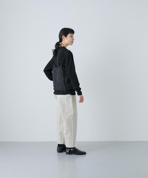 アルパカウールブークレニットキャミソール（ニット/セーター）｜か